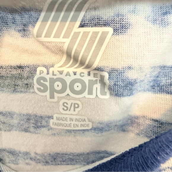 Sporto Blue and White Striped Kids Tank Top - Picture 3 of 3